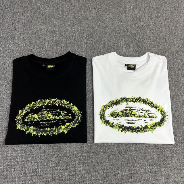 Corteiz the grass tee white black