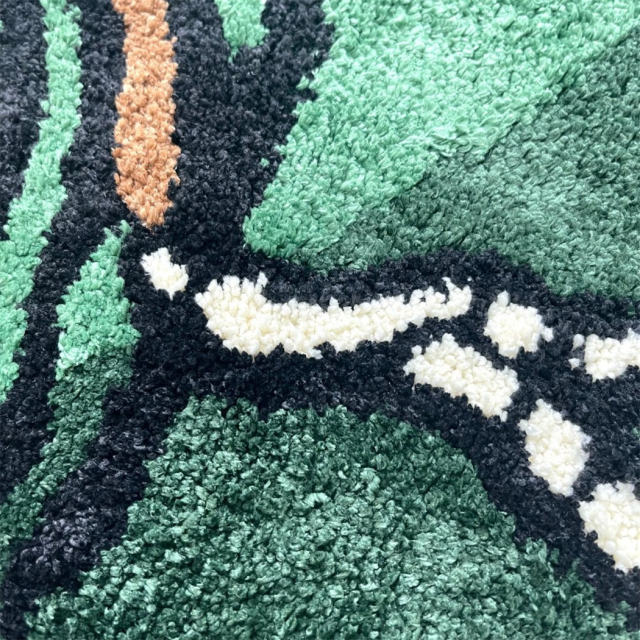 Kith x The American Museum of Natural History Disnosaur Round Rug Green