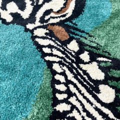 Kith x The American Museum of Natural History Disnosaur Round Rug Green