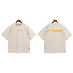 Palm Angels Clean Fits Upside-Down Letter T-Shirt Blue Khaki