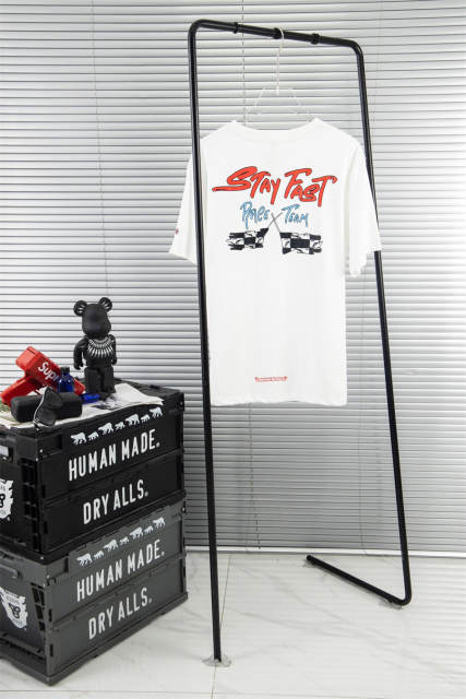 Chr0me Hearts 22FW STAY FAST RACE TEAM T-Shirt Black White