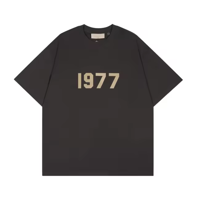 Essential 1977 Tee T-Shirt Black Gray White Beige