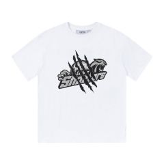Trapstar panther paw prints tee black white