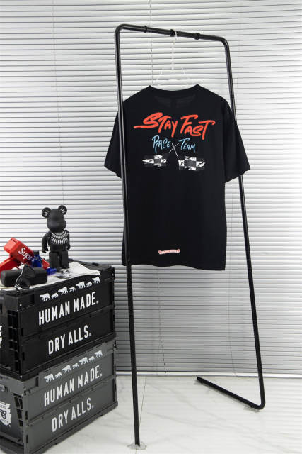 Chr0me Hearts 22FW STAY FAST RACE TEAM T-Shirt Black White