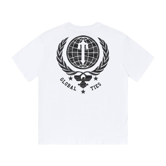 Trapstar global ties tee black white