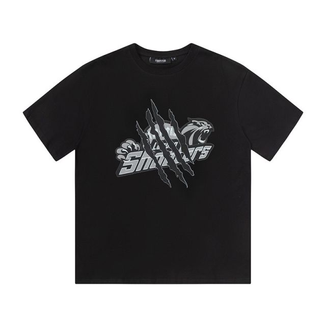 Trapstar panther paw prints tee black white
