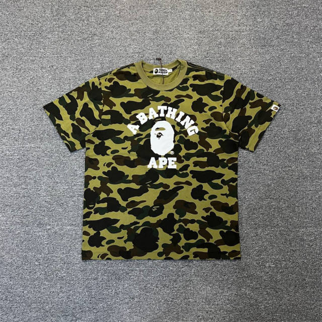 1:1 Quality Bape Camo Small Ape Head T-Shirt  (Blue Green Yellow Red Purple)