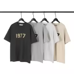 Essential 1977 Tee T-Shirt Black Gray White Beige