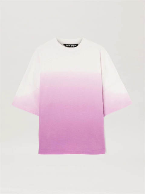 Palm Angels Gradient Pink White T-Shirt