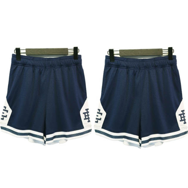 Eric Emanuel Mesh Shorts (Black/Navy Blue/Green)