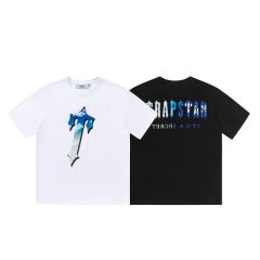 Trapstar Blue Sky T Logo T-Shirt Black White