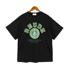 Rhude Green Letters T-Shirts 2 Colors