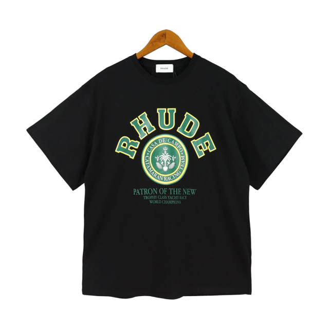 Rhude Green Letters T-Shirts 2 Colors