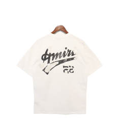 Faded Letters T-Shirts Black Blue White