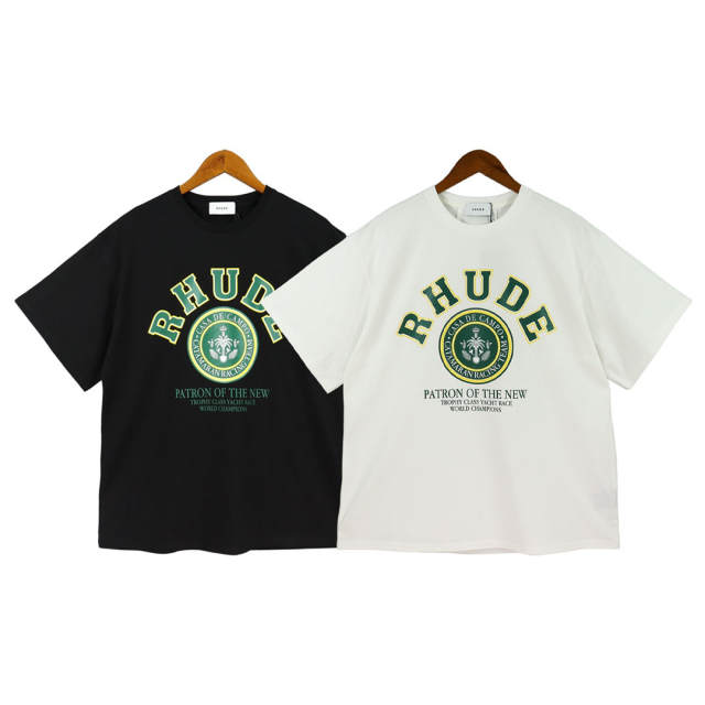 Rhude Green Letters T-Shirts 2 Colors