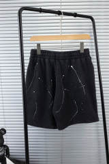 Chr0me Hearts Splash Ink Cross Shorts Black