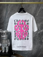 Chr0me Hearts Pink Sword Full Fonts T-Shirt White Black