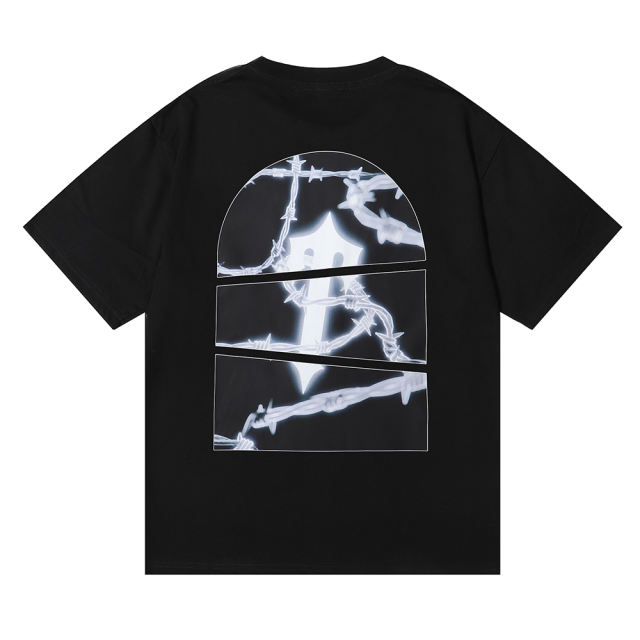 Trapstar BARBED WIRE AOW TEE T-SHIRT BLACK