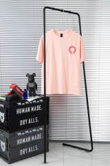 Chrome Heart Pink Cross Foaming Print T-Shirt