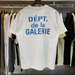 1:1 Quality GALLERY DEPT de la GALERIE Blue Fonts Clean Fits T-Shirt
