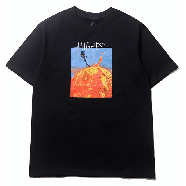 Travis Scott Cactus Jack Match Men T-Shirt Black White