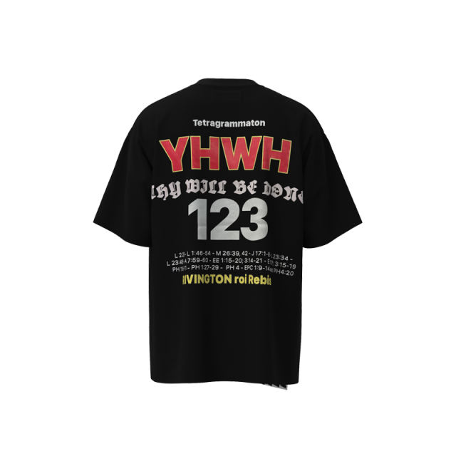 RRR123 x MRKT Pop Up Cross T-Shirt Black Beige