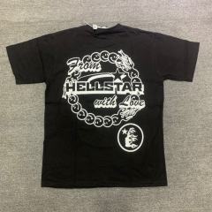 Hellstar Studios Globe Smile Earth T-Shirt Tee Black White