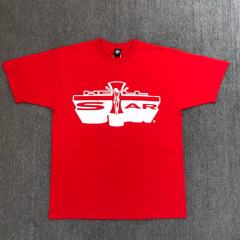 Hellstar Studios Cross T-Shirt Green Yellow Red