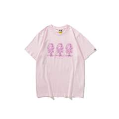 Bape A Bathing Ape Sakura T-Shirt Black Pink White