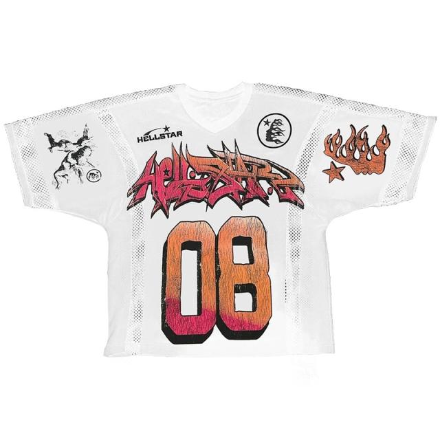Hellstar Studios jersery tee black white