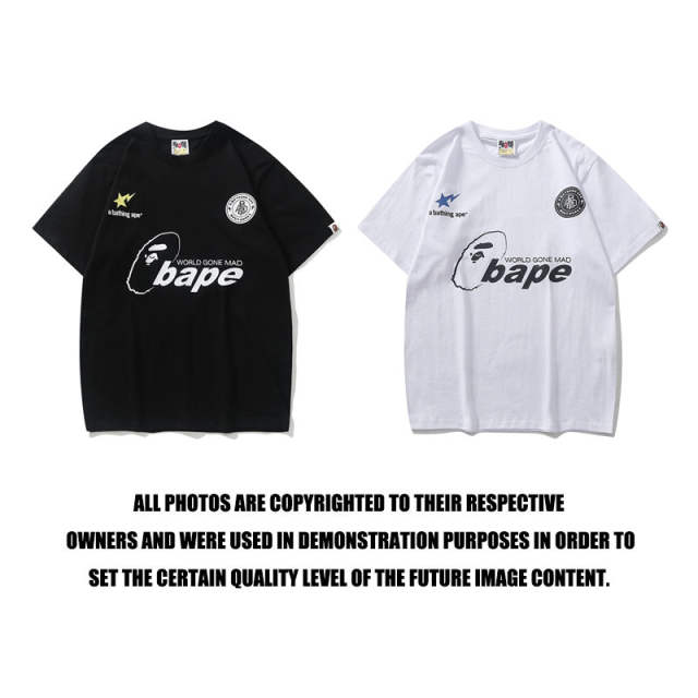 Bape A Bathing Ape Busy Works T-Shirt Black White