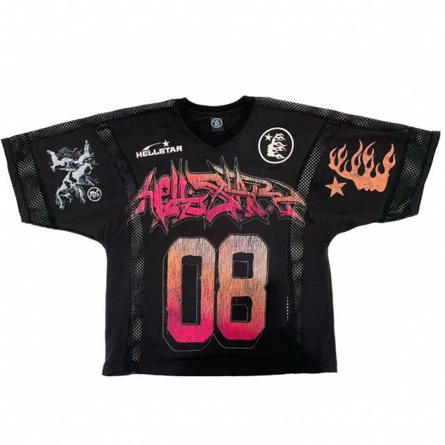 Hellstar Studios jersery tee black white