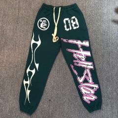 1:1 Quality Hellstar studios letters sweat pants yellow black green
