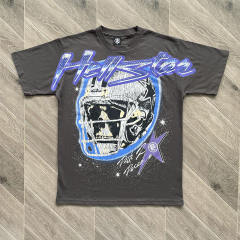 Hellstar Studios Football Helmet Skeleton Tee T-Shirt