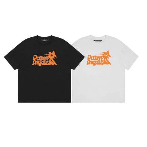Palm Angels Orange Letters Tee