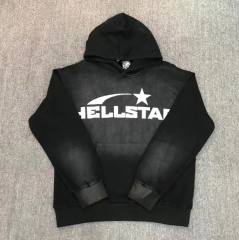 1:1 quality Hellstar Studios Distressed Black Hoodie