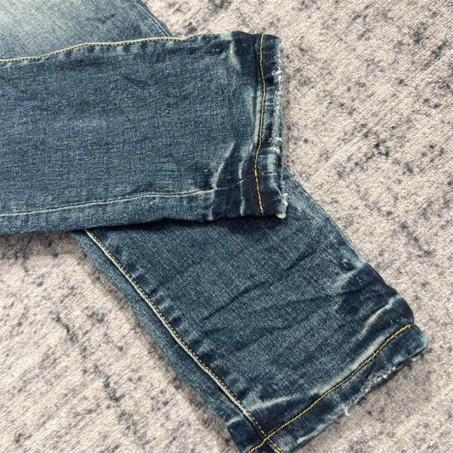 1:1 Quality PURPLE BRΑND Mid Indigo Denim Jeans 23SS Pants Men P002 Slim