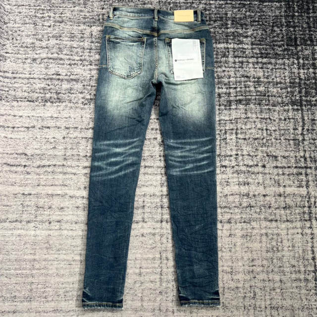 1:1 Quality PURPLE BRΑND Mid Indigo Denim Jeans 23SS Pants Men P002 Slim
