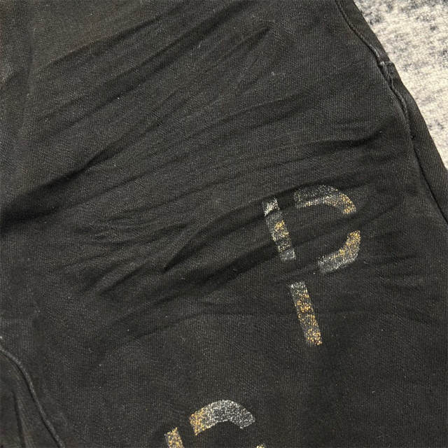 1:1 Quality PURPLE BRΑND Black P Print Denim Jeans 23SS Pants Men P002 Slim