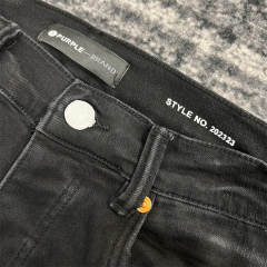 1:1 Quality PURPLE BRΑND Black Denim Jeans 23SS Pants Men P002 Slim