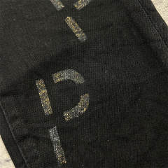 1:1 Quality PURPLE BRΑND Black P Print Denim Jeans 23SS Pants Men P002 Slim