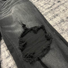 1:1 Quality PURPLE BRΑND Black Denim Jeans 23SS Pants Men P002 Slim