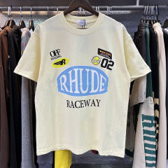 Rhude BLue Logo Tee 3 Colors
