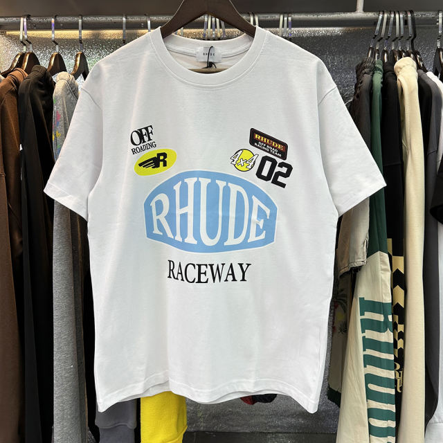 Rhude BLue Logo Tee 3 Colors