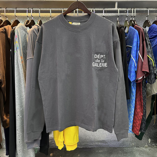 Gallery Dept Pocket Letters Long Sleeve Tee