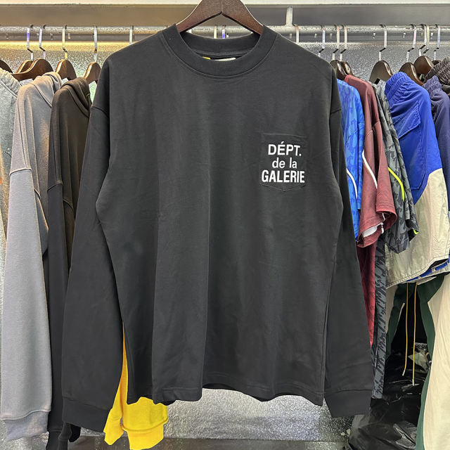 Gallery Dept Pocket Letters Long Sleeve Tee