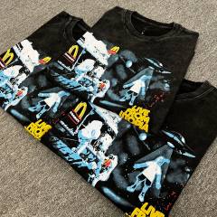 Travis Cactus Jack x Mcdonald Tee Black