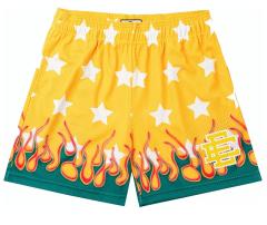 Eric Emanuel EE All Over Star Shorts Blue Pink
