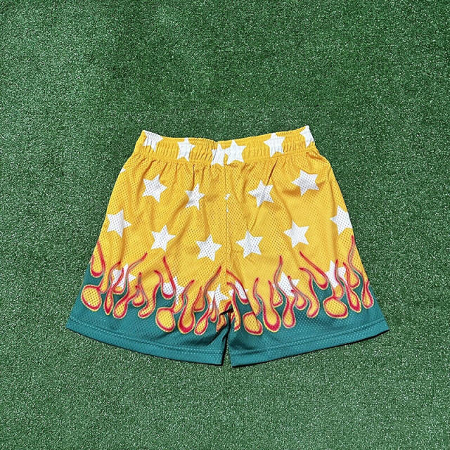 Eric Emanuel EE All Over Star Shorts Blue Pink