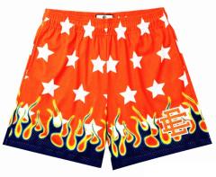 Eric Emanuel EE All Over Star Shorts Blue Pink